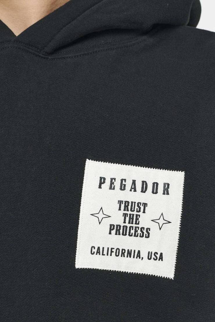 Pegador Salal Oversized Hoodie Vintage Washed Black Ink Weihnachtsangebot