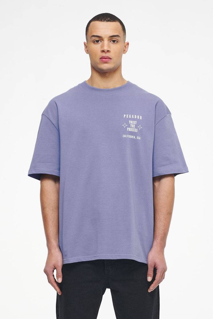 Pegador Salal Oversized Tee Vintage Washed Magic Violet Muttertagsangebot