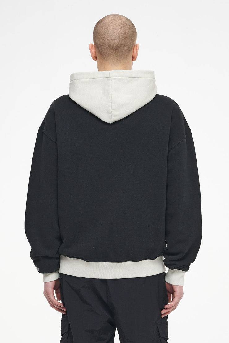 Pegador Trounce Oversized Hoodie Vintage Washed Black Ink Angels Cream Neueste Mode