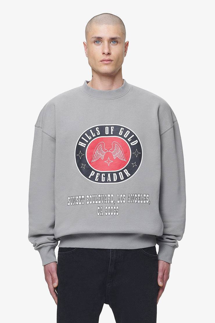 Pegador Algon Oversized Sweater Vintage Washed Dusk Grey Online Outlet