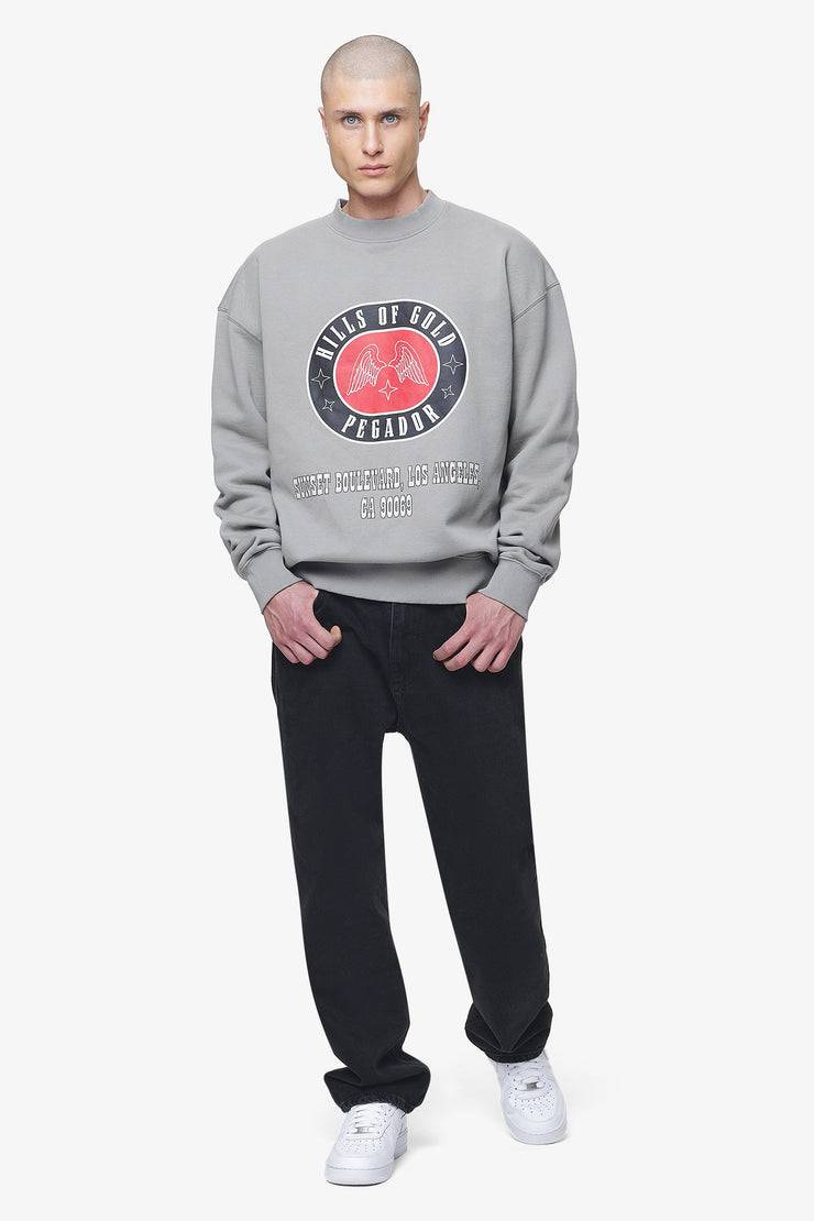 Pegador Algon Oversized Sweater Vintage Washed Dusk Grey Online Outlet