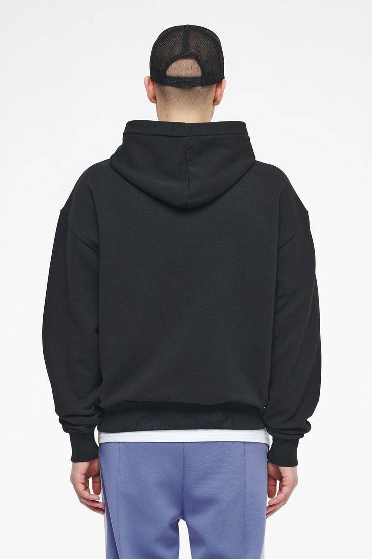 Pegador West Oversized Hoodie Vintage Washed Black Ink White Große Rabatte