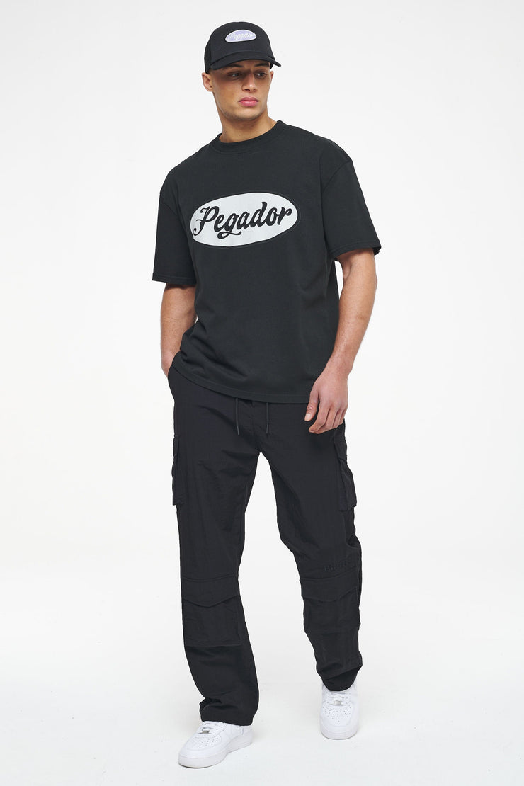 Pegador West Oversized Tee Vintage Washed Black Ink Bestseller