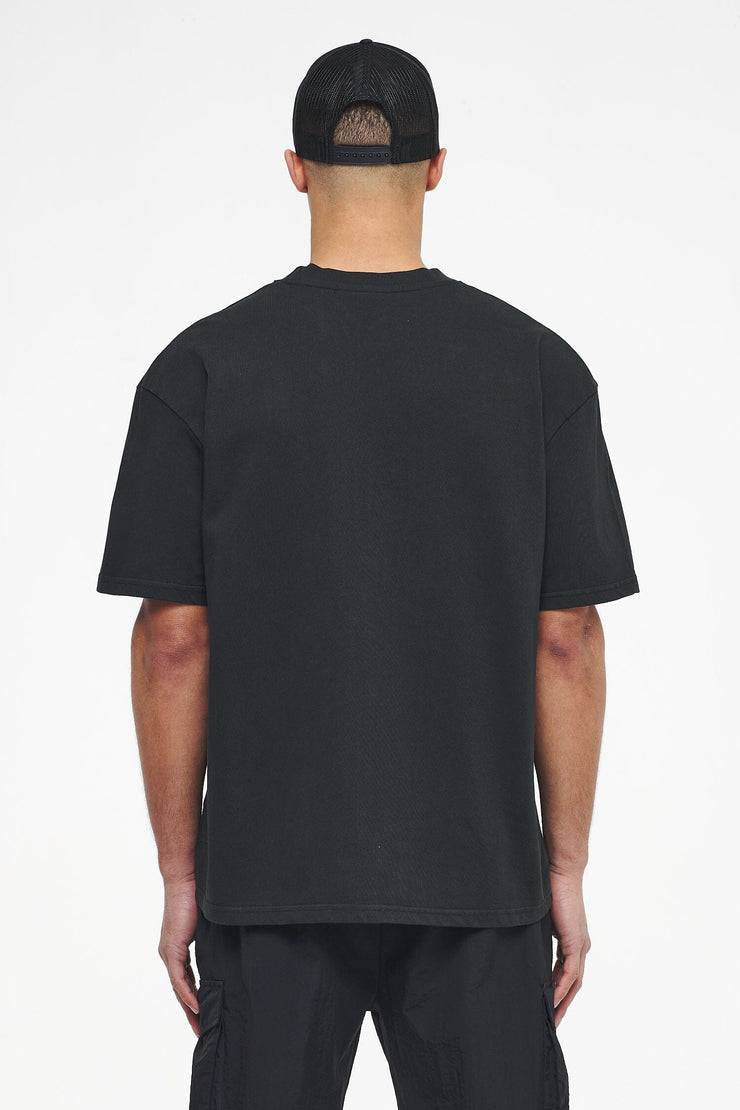 Pegador West Oversized Tee Vintage Washed Black Ink Bestseller