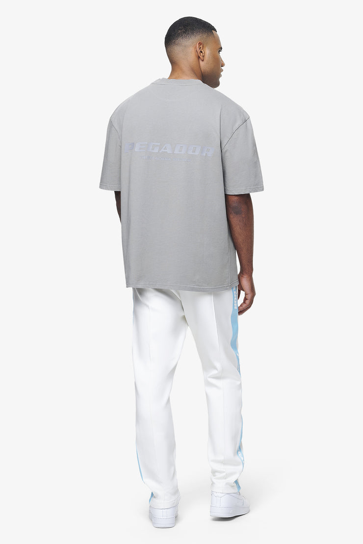 Pegador Colne Logo Oversized Tee Vintage Washed Dusk Grey Gum Sonderangebote