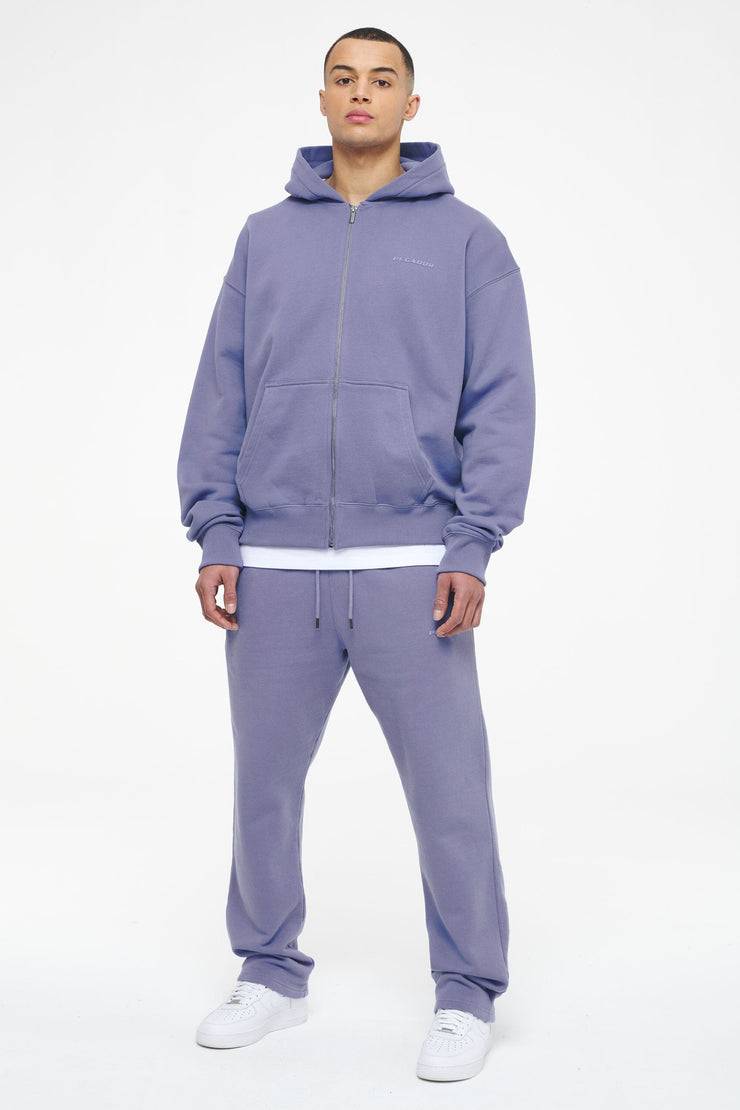Pegador Logo Oversized Sweat Jacket Vintage Washed Magic Violet Gum Tiefpreis