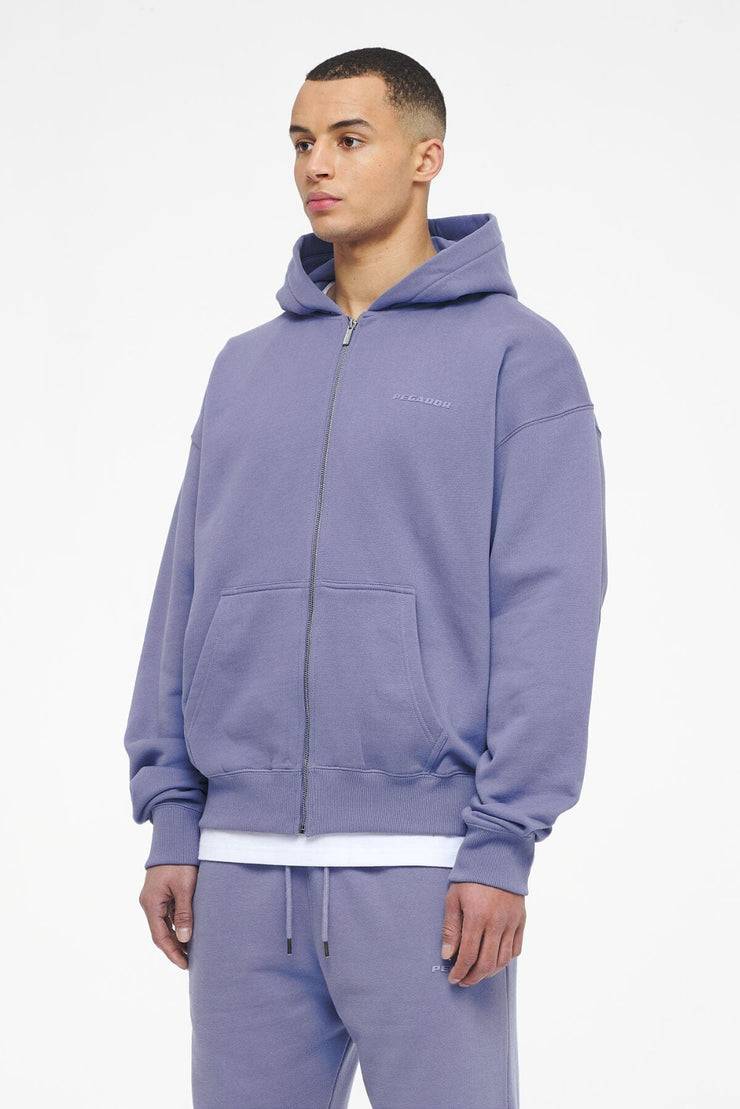 Pegador Logo Oversized Sweat Jacket Vintage Washed Magic Violet Gum Tiefpreis