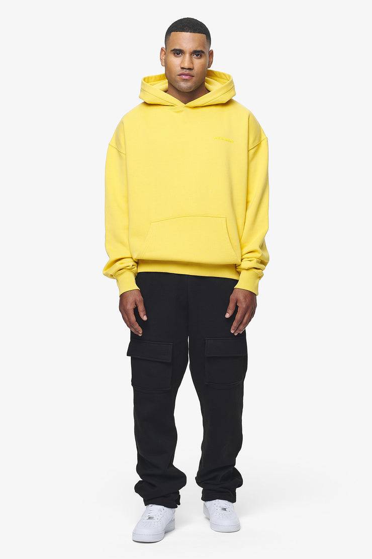 Pegador Logo Oversized Hoodie Vintage Washed Solar Yellow Gum Begrenzte Freigabe