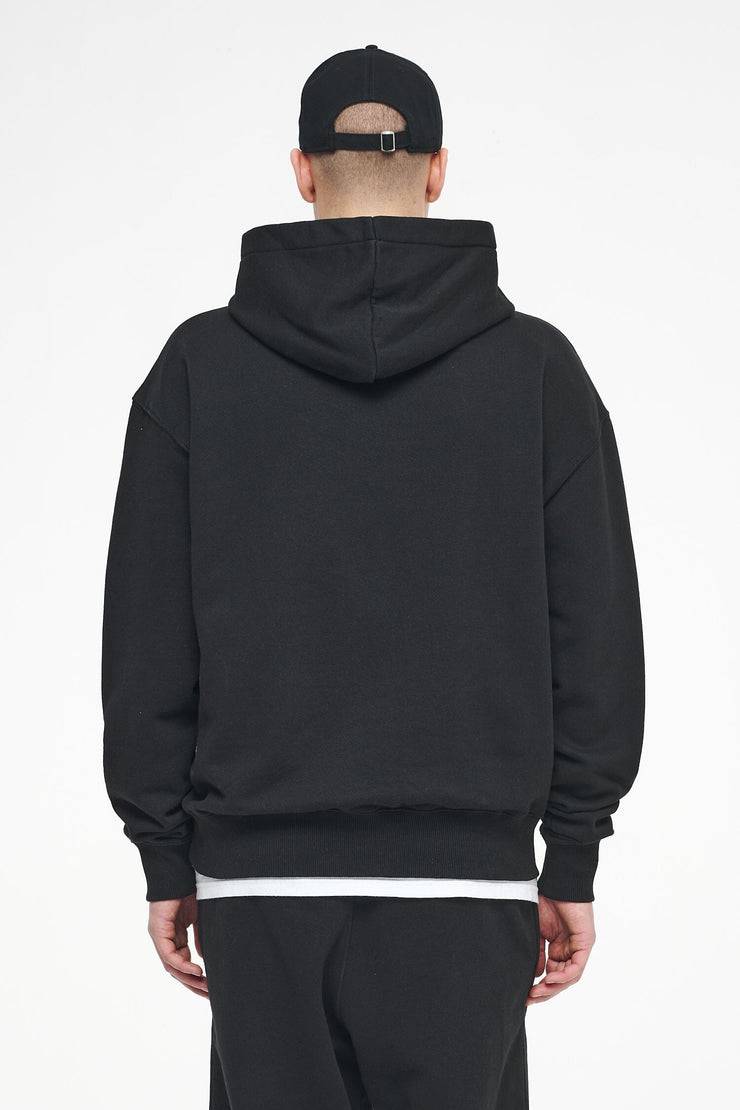 Pegador Logo Oversized Hoodie Vintage Washed Black Ink Gum Letzte 3 Tage