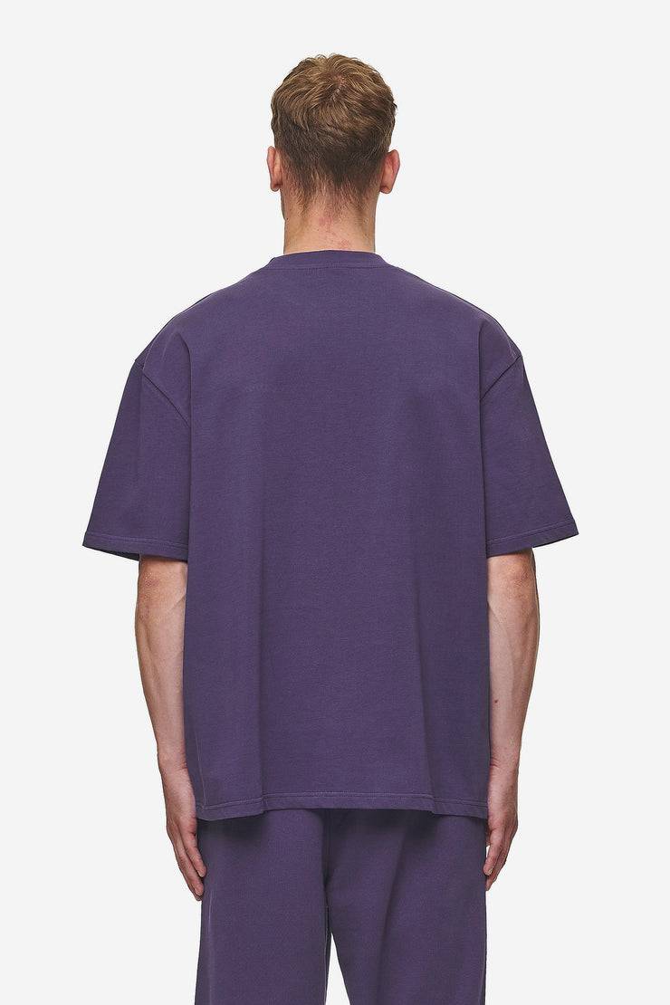 Pegador Logo Oversized Tee Washed Deep Purple Sonderangebot der Fabrik