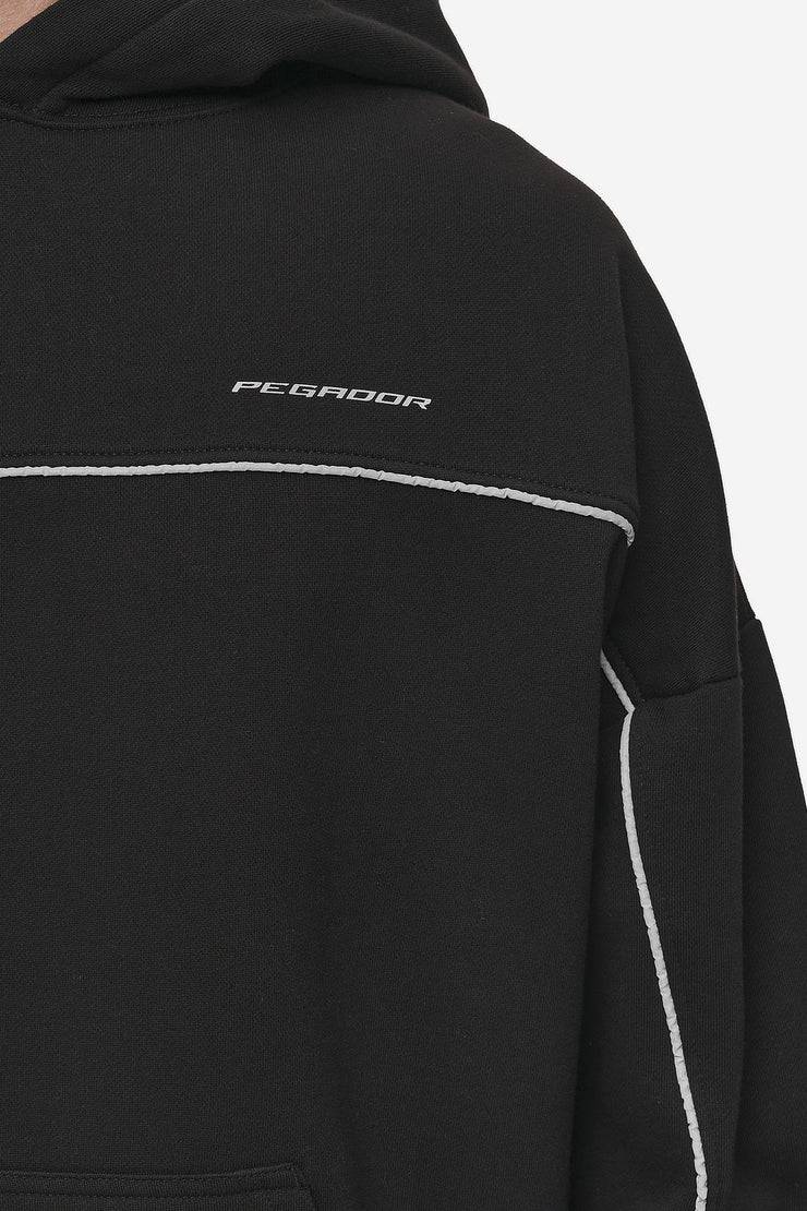 Pegador Beak Boxy Hoodie Washed Black Riesige Rabatte