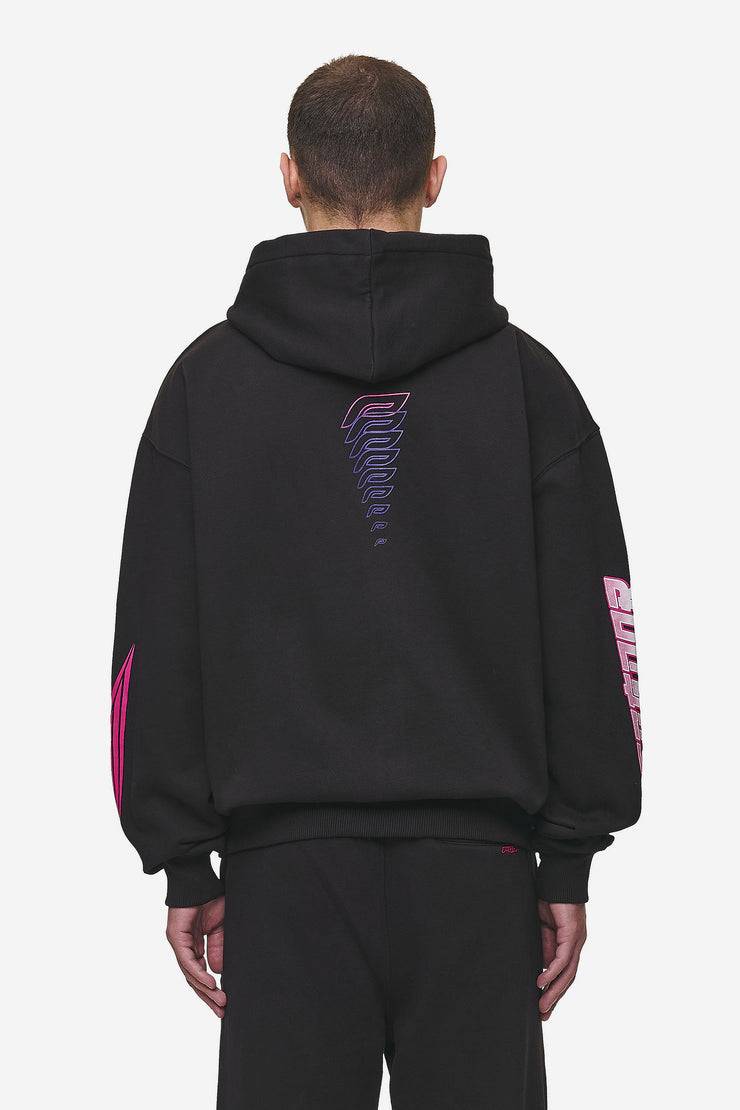 Pegador Saxon Oversized Sweat Jacket Washed Black Kostenloser Versand international