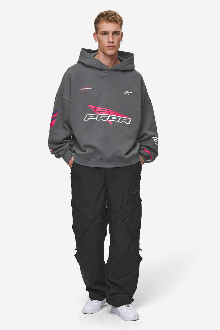 Pegador Dome Boxy Hoodie Washed Anthracite Fabrikladen