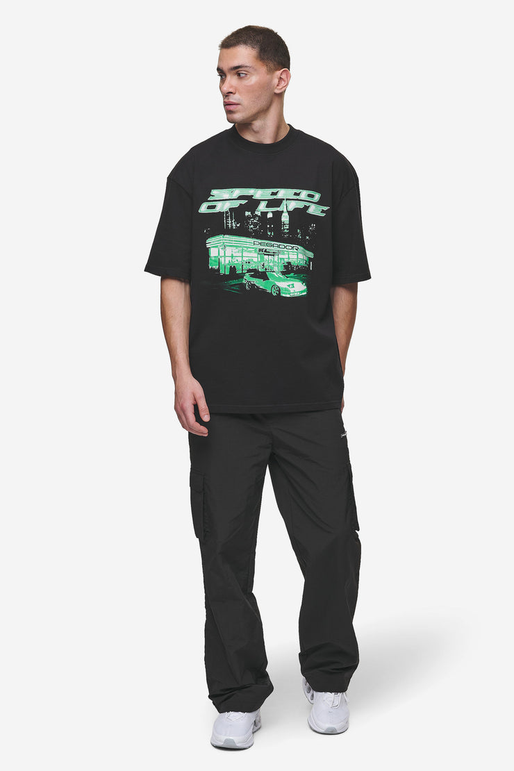 Pegador Conner Oversized Tee Washed Black Speichern exportieren