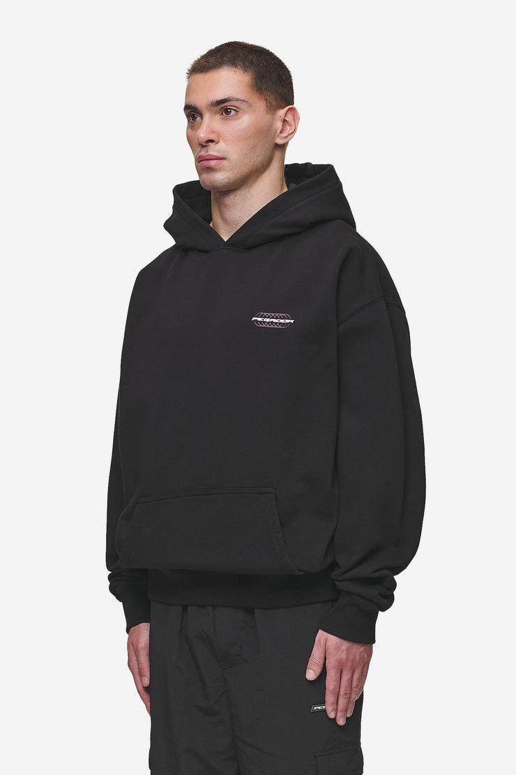 Pegador Lexing Oversized Hoodie Washed Black Im Verkauf