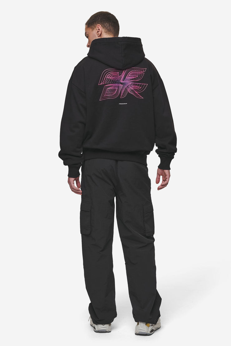 Pegador Lexing Oversized Hoodie Washed Black Im Verkauf