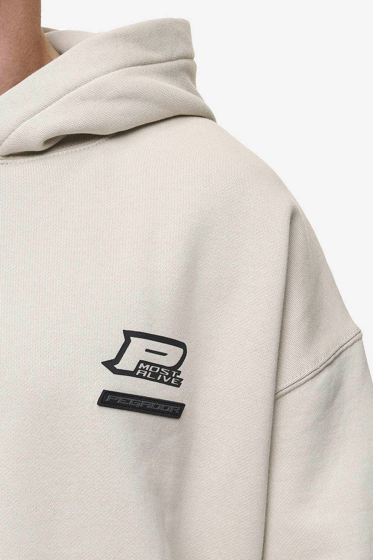 Pegador Hawkins Oversized Hoodie Washed Light Beige 2025