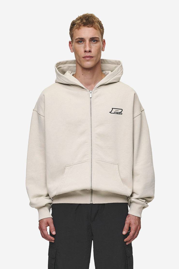 Pegador Fox Oversized Sweat Jacket Washed Light Beige Outlet