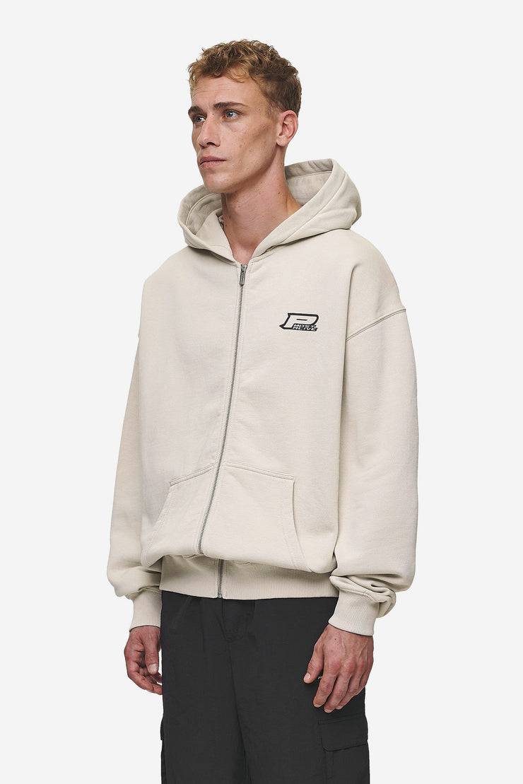 Pegador Fox Oversized Sweat Jacket Washed Light Beige Outlet