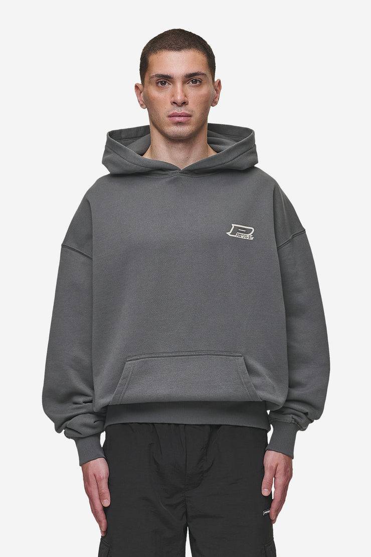 Pegador Fox Oversized Hoodie Washed Anthracite Auslauf
