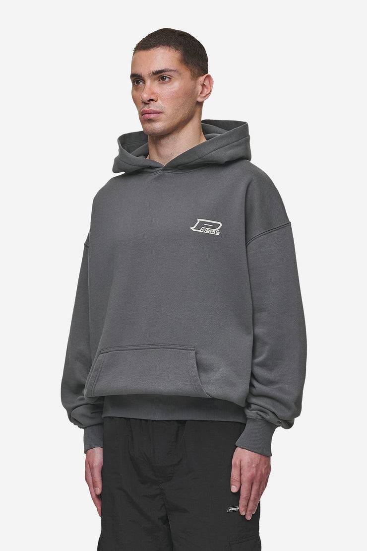 Pegador Fox Oversized Hoodie Washed Anthracite Auslauf