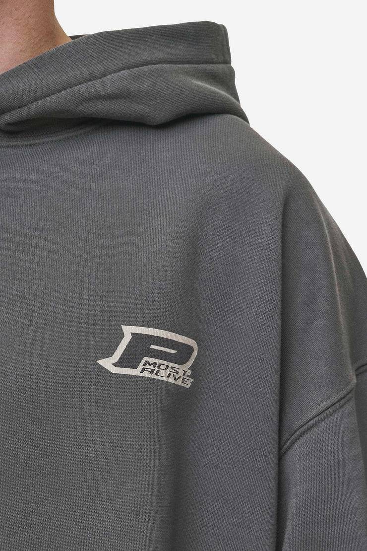 Pegador Fox Oversized Hoodie Washed Anthracite Auslauf