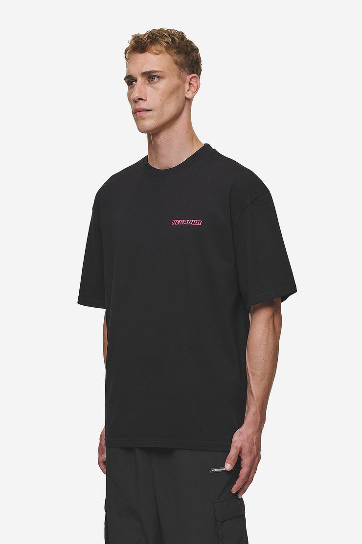 Pegador Bowin Oversized Tee Washed Black Hotsell