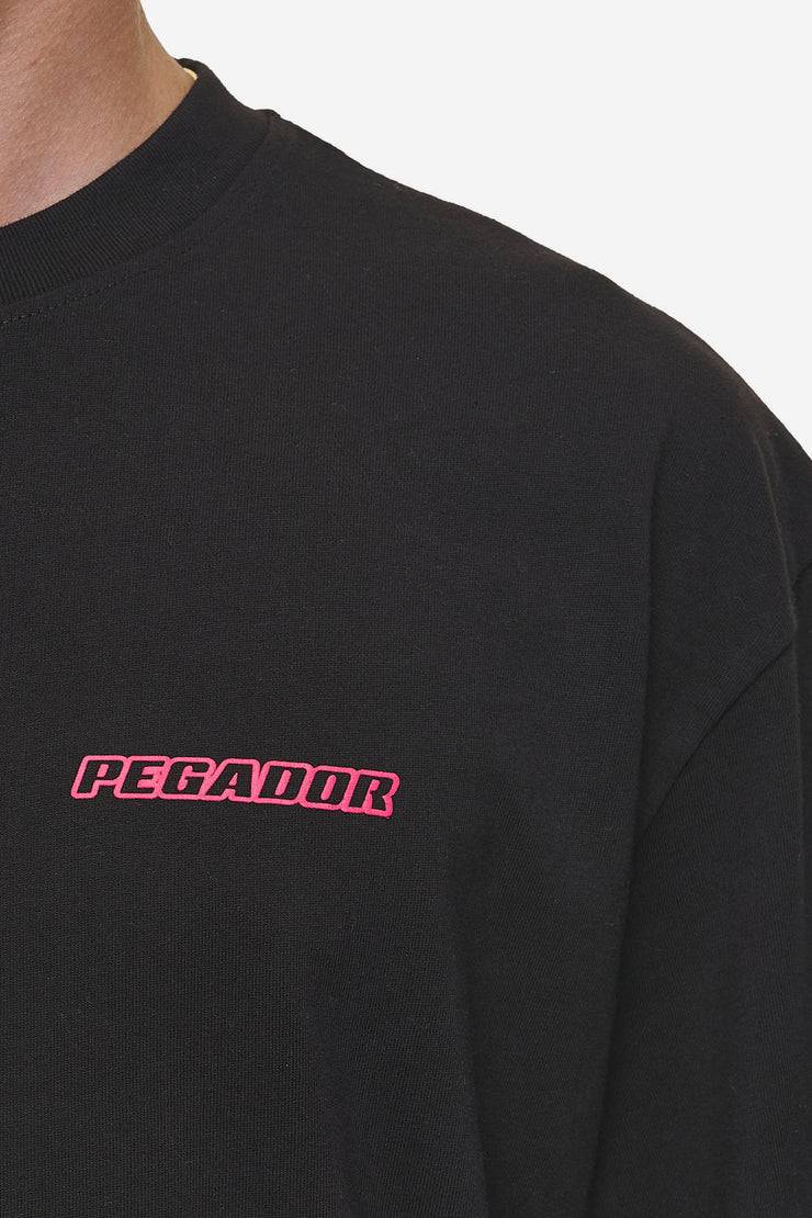 Pegador Bowin Oversized Tee Washed Black Hotsell