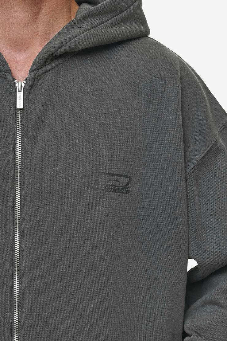 Pegador Lance Oversized Sweat Jacket Vintage Anthracite im Angebot