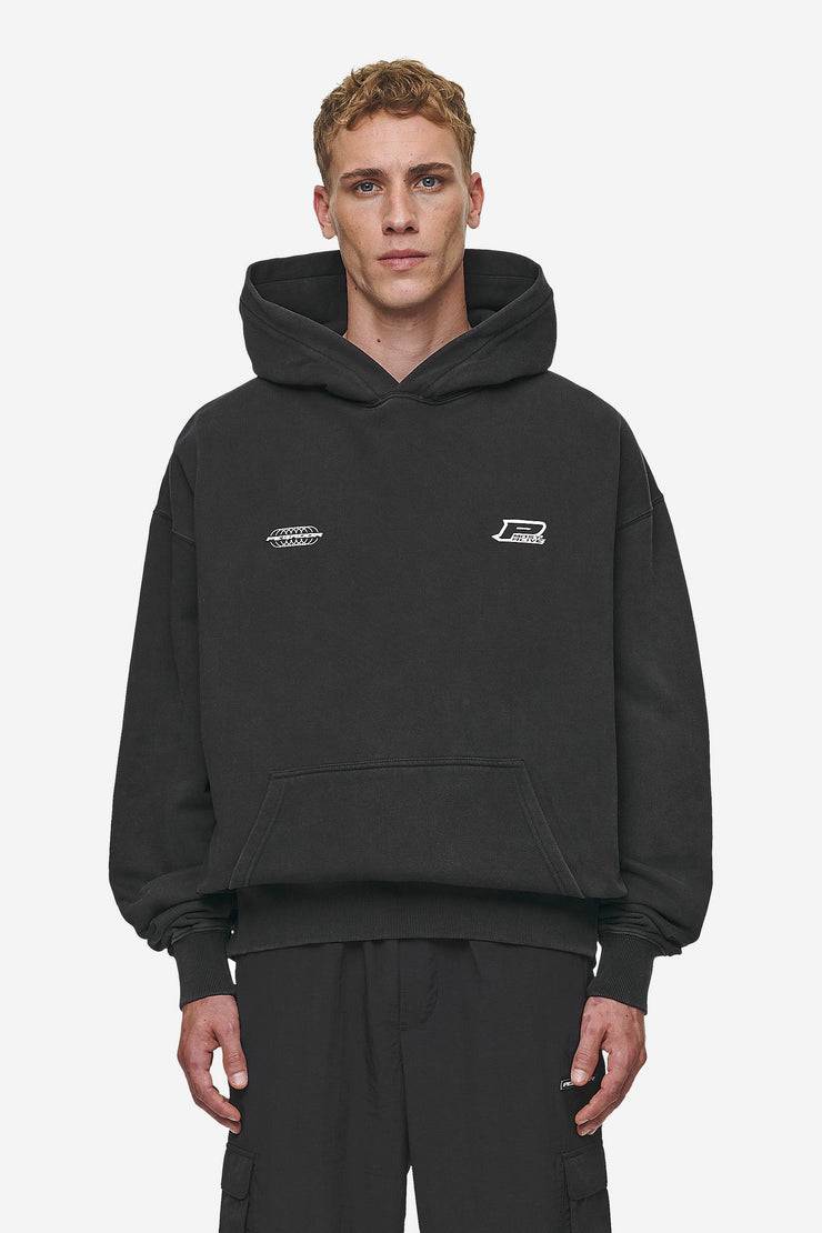 Pegador Lance Oversized Hoodie Vintage Black Günstiger Verkauf