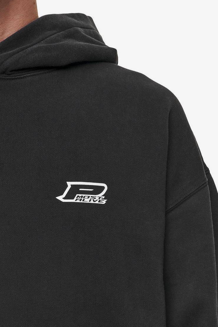 Pegador Lance Oversized Hoodie Vintage Black Günstiger Verkauf
