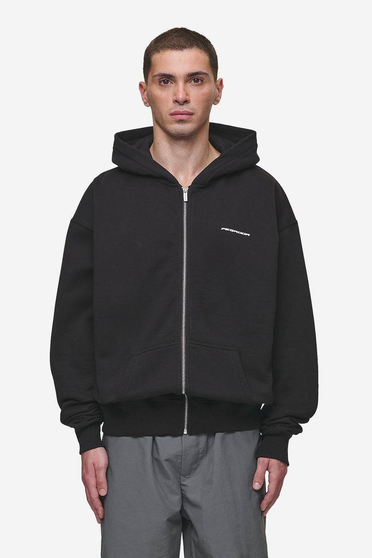 Pegador Charles Oversized Sweat Jacket Washed Black Kostenloser Versand