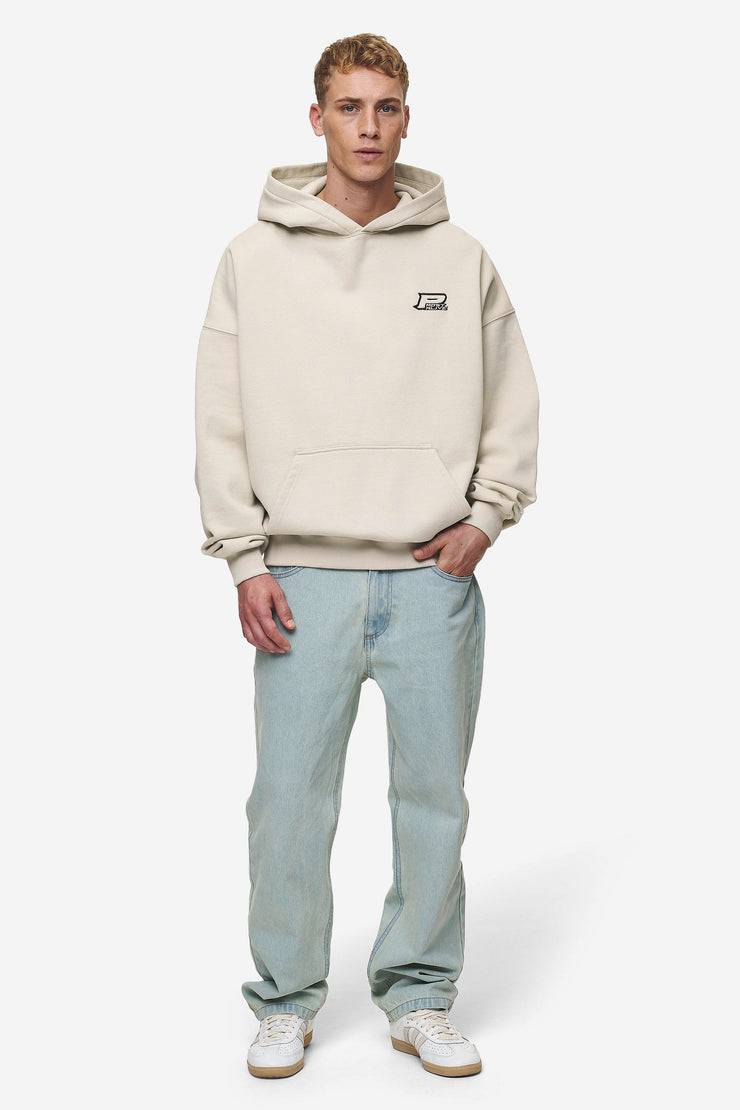 Pegador Duan Boxy Hoodie Washed Light Beige Limitierter Zeitrabatt