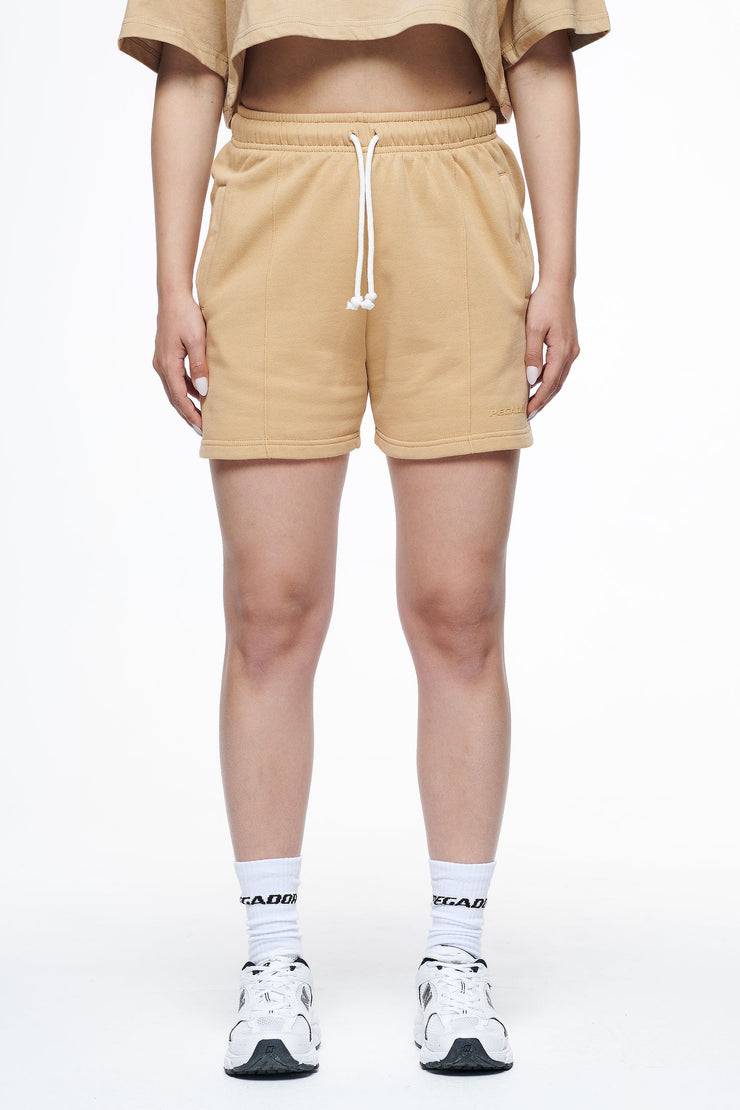 Pegador Umbria High Waisted Shorts Vintage Washed Espresso Gum Versandkostenfrei