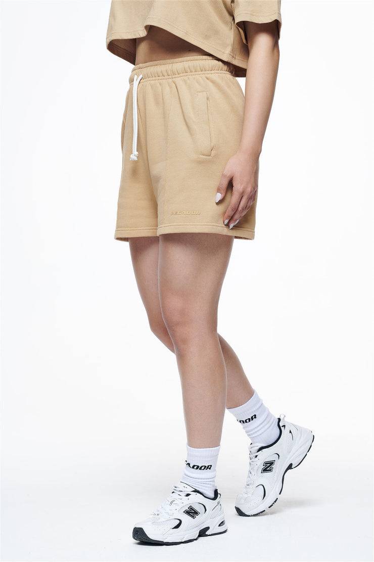Pegador Umbria High Waisted Shorts Vintage Washed Espresso Gum Versandkostenfrei