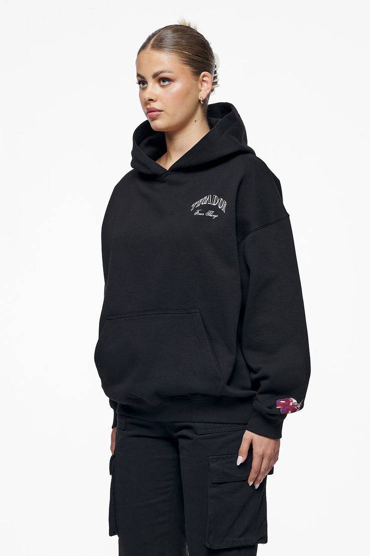 Pegador Siesta Oversized Hoodie Washed Vintage Black Begrenztes Angebot