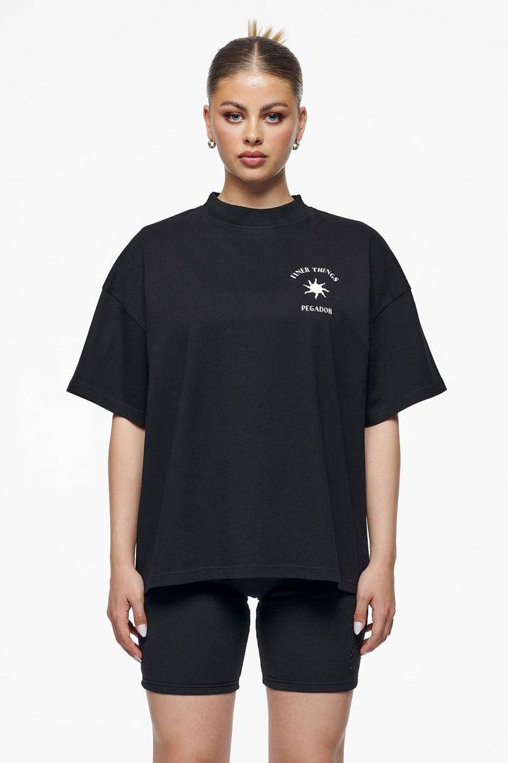Pegador Siena Heavy Oversized Tee Washed Vintage Black Exklusivangebot