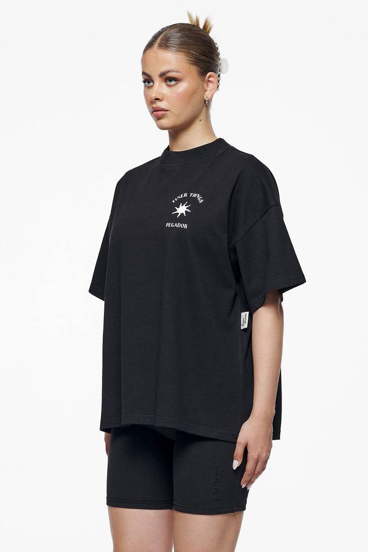 Pegador Siena Heavy Oversized Tee Washed Vintage Black Exklusivangebot