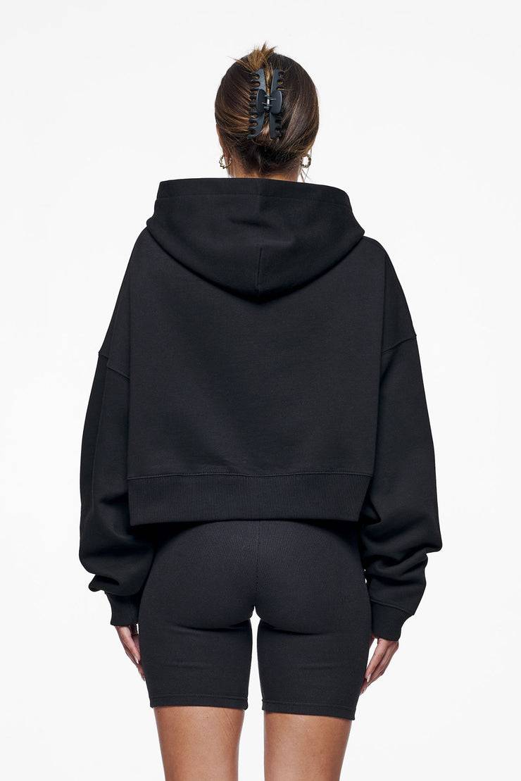 Pegador Salita Oversized Cropped Hoodie Black Gum Cyber Monday