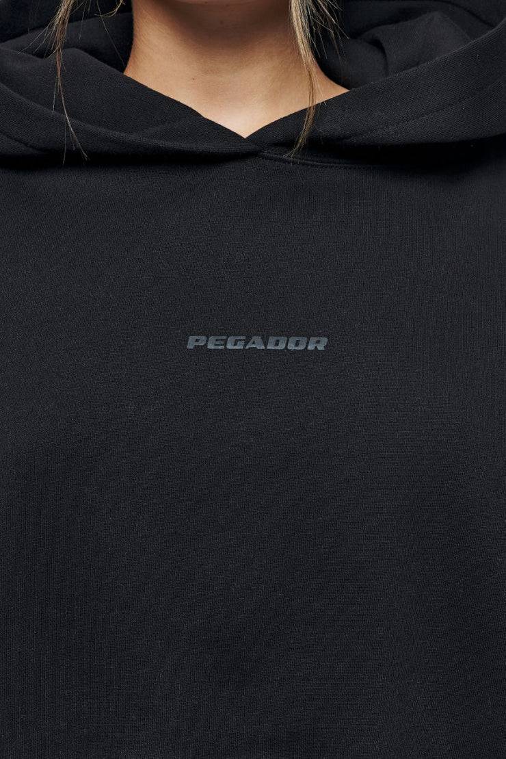 Pegador Salita Oversized Cropped Hoodie Black Gum Cyber Monday