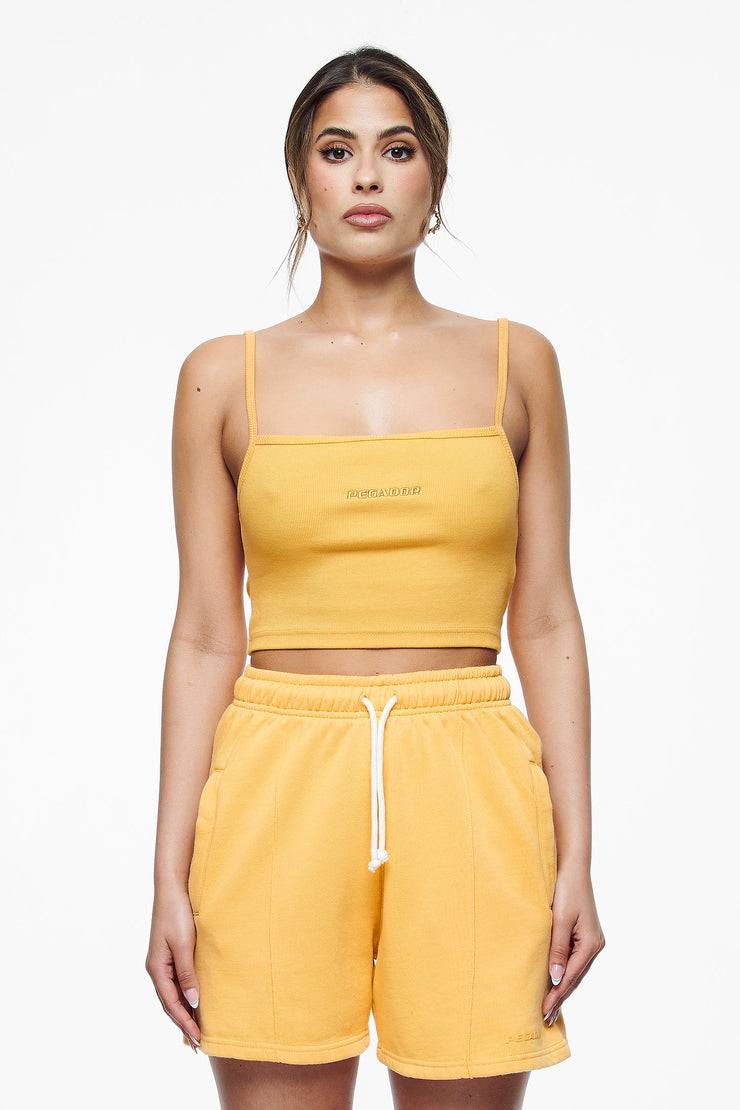 Pegador Ruby Rib Crop Top Vintage Washed Golden Sun Osterangebot