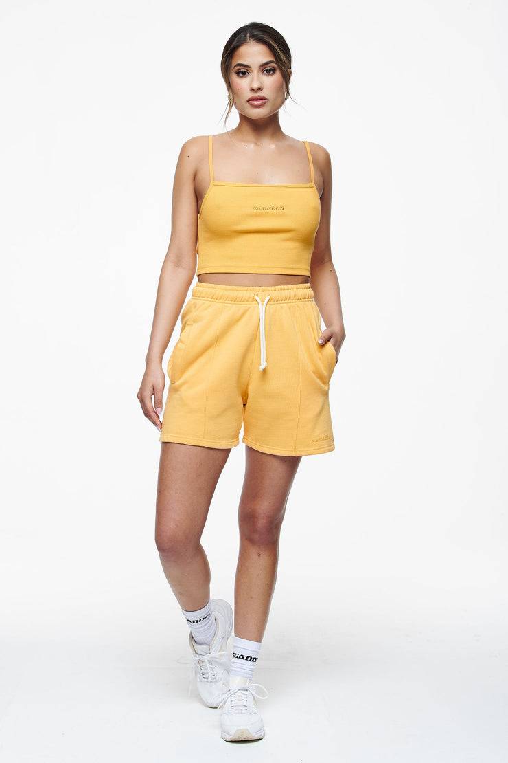 Pegador Ruby Rib Crop Top Vintage Washed Golden Sun Osterangebot
