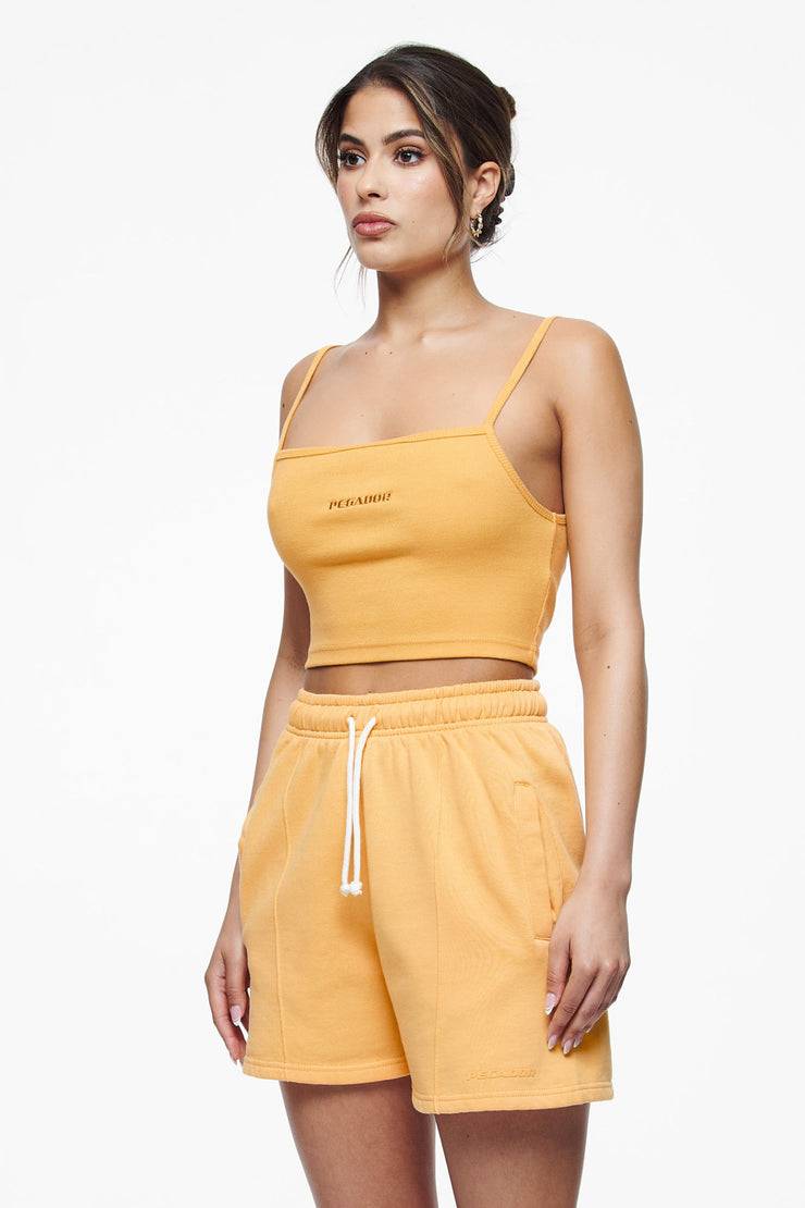 Pegador Ruby Rib Crop Top Vintage Washed Golden Sun Osterangebot