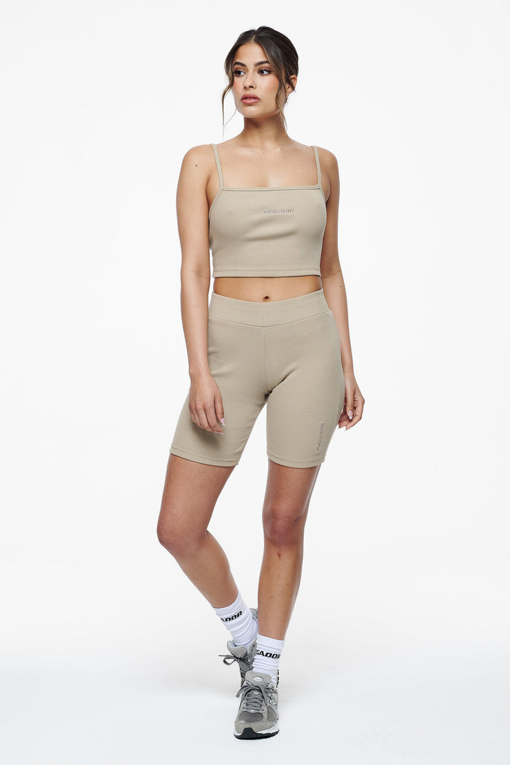 Pegador Ruby Rib Crop Top Vintage Washed Espresso Muttertagsangebot