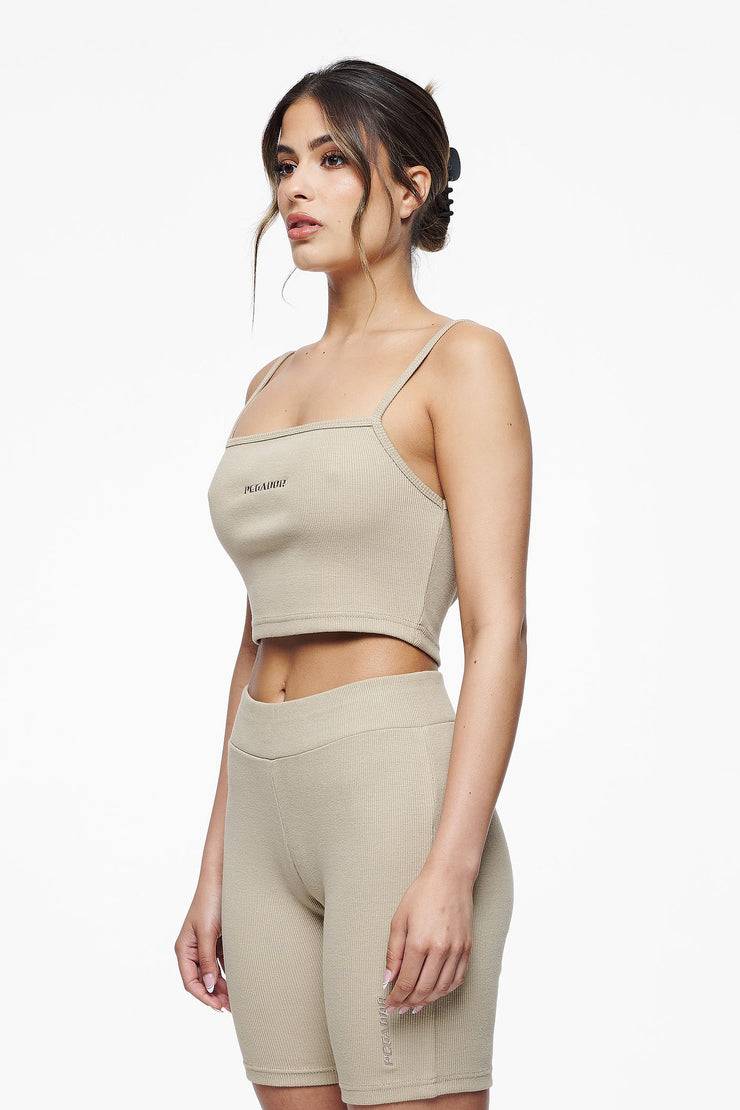 Pegador Ruby Rib Crop Top Vintage Washed Espresso Muttertagsangebot