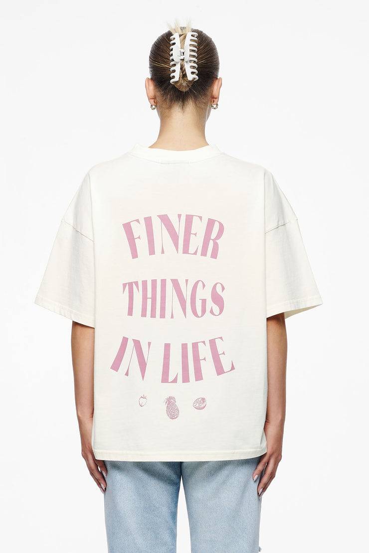 Pegador Roma Heavy Oversized Tee Vintage Washed Unbleached Valentinstagsangebot