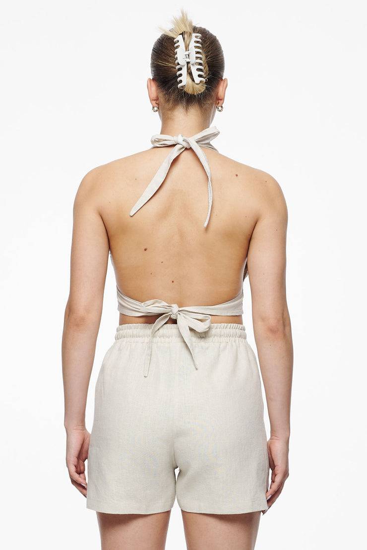 Pegador Molli Canvas Neckholder Top Unbleached Lagerräumung