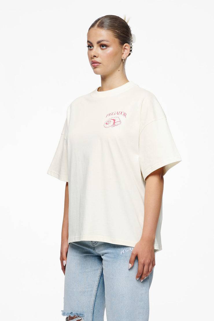 Pegador Metra Heavy Oversized Tee Vintage Washed Unbleached Heißer Verkauf