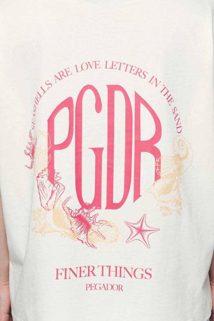 Pegador Metra Heavy Oversized Tee Vintage Washed Unbleached Heißer Verkauf
