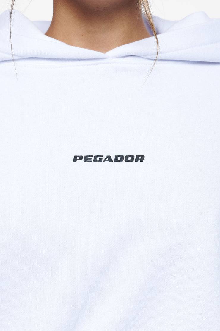 Pegador Culla Logo Oversized Cropped Hoodie White Neuheiten